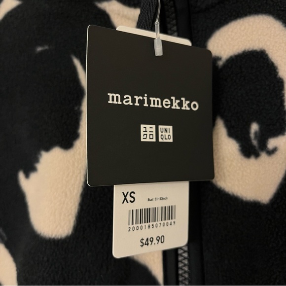 UNIQLO x Marimekko Fleece Printed Full-Zip Jacket (Tawny Owl) - Picture 3 of 7